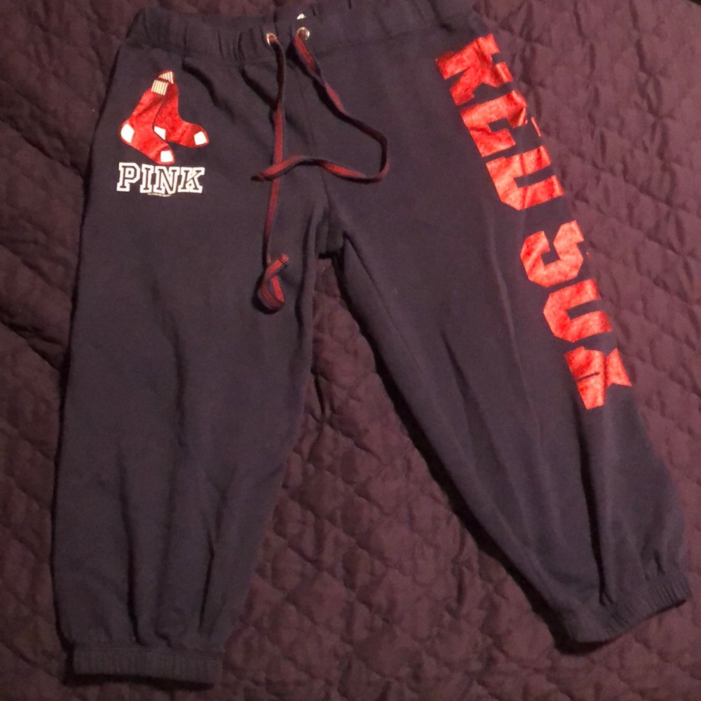 Victoria’s Secret (Pink) Red Socks Capris